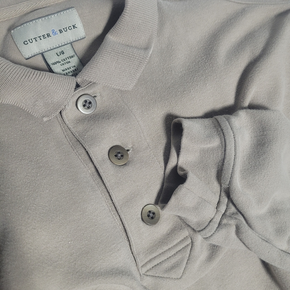 Cutter &‎ Buck Mens Long Sleeve Polo Shirt Collared Casual Top